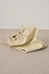 Ivory leather bag