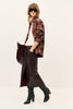 Leather pencil skirt