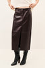 Leather pencil skirt