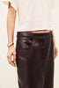 Leather pencil skirt