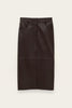 Leather pencil skirt