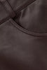 Leather pencil skirt