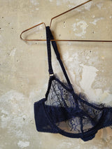 Dark blue lingerie
