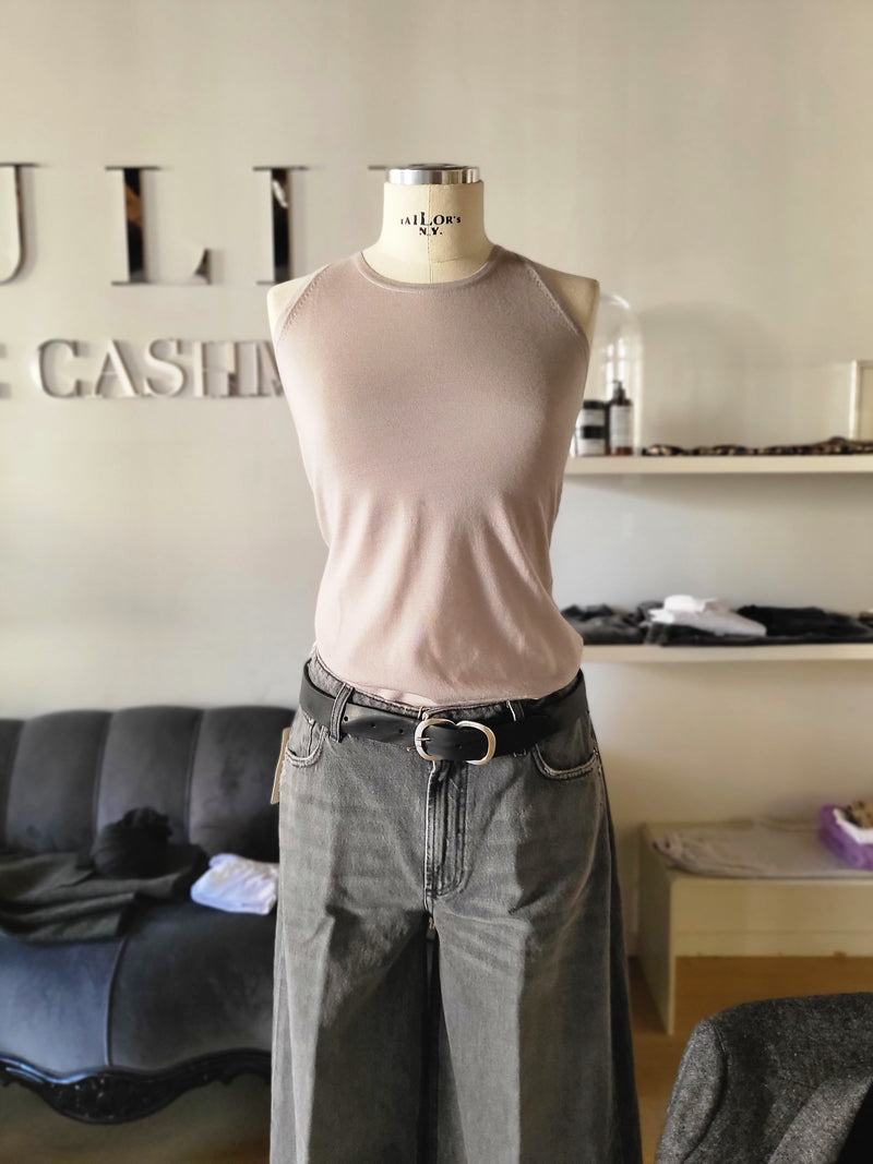 Canotta slim light cashmere