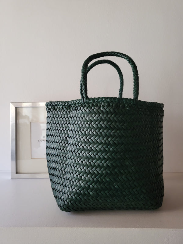Bag in woven leather