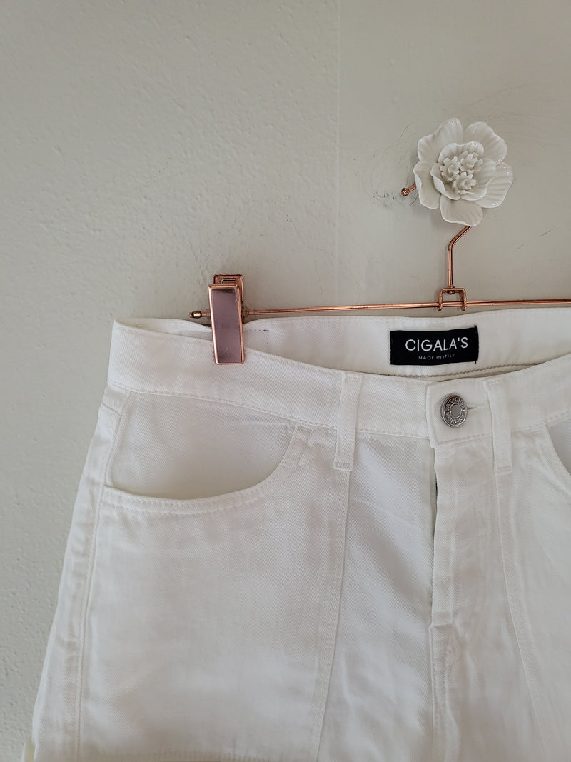 Shorts cotone lino