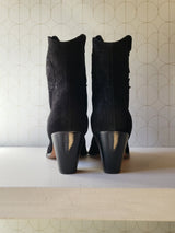 Stivaletto texano in camoscio