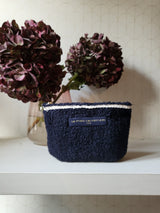 Pochette in teddy blu M