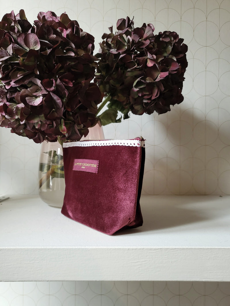 Blue teddy clutch bag M 