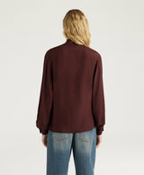 Camicia blusa cioccolato