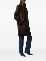 High neck Fur Bomber 