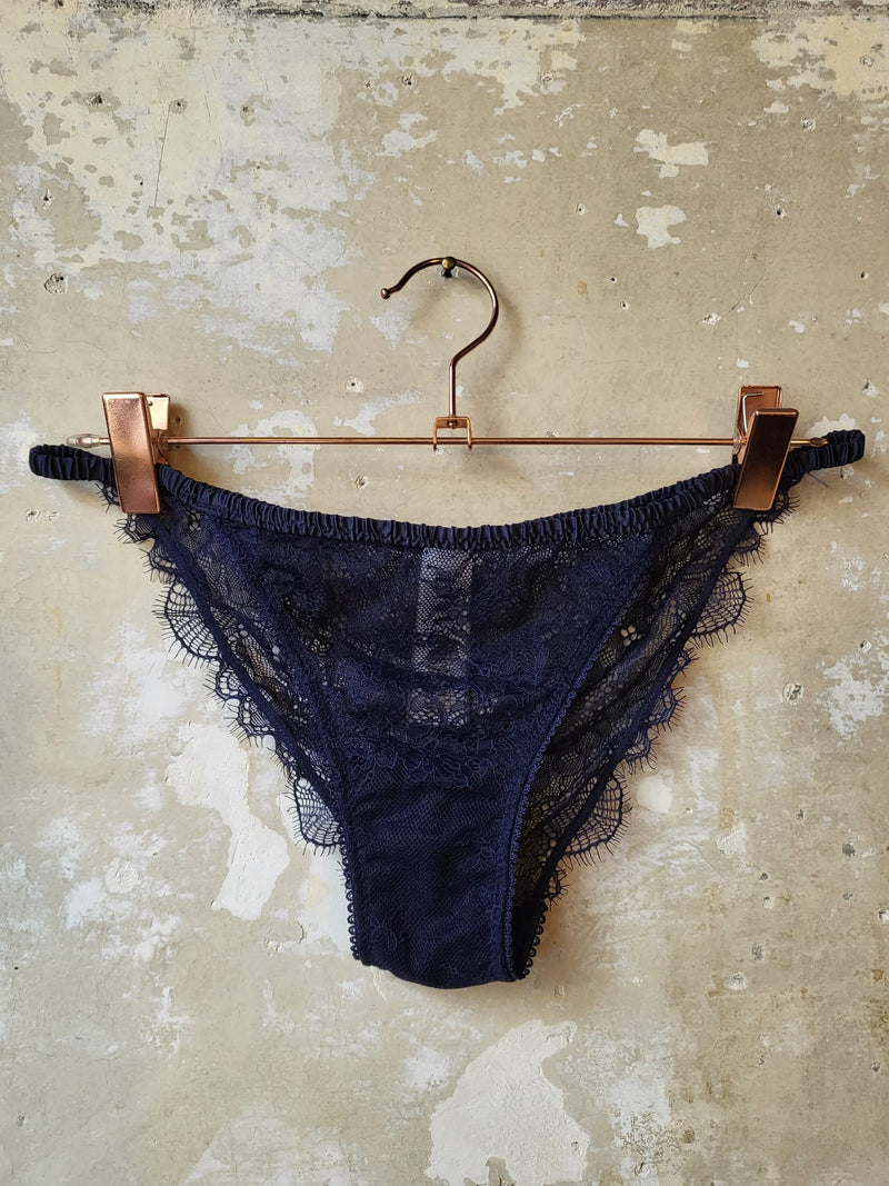 Dark blue lingerie