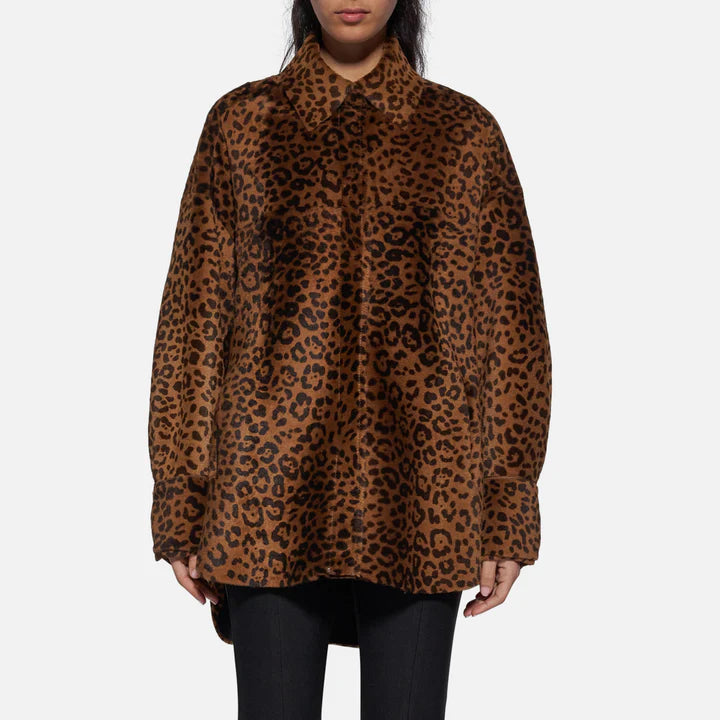 Giaccone animalier reversibile