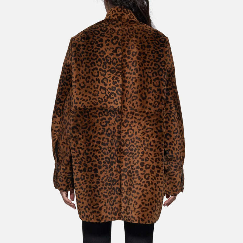 Giaccone animalier reversibile