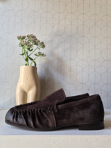 MOCASSINO SCAMOSCIATO DARK BROWN
