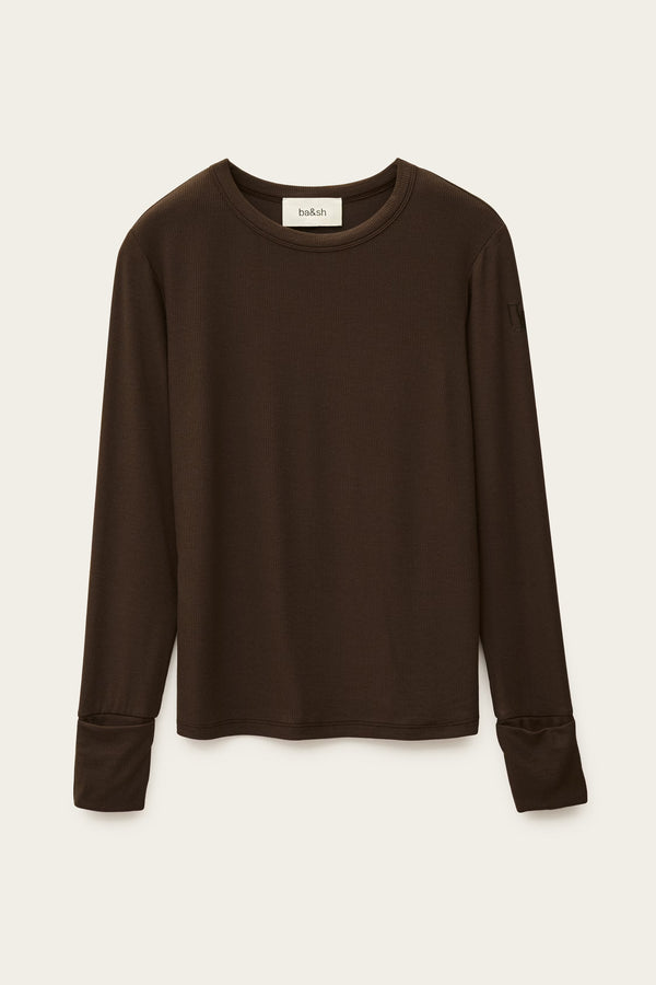Maglia a maniche lunghe brown