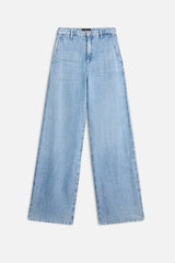 Jeans cotone lino