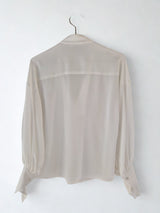 Camicia scollo V bianca