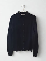 MILEY |  POLO CARDIGAN TRAFORATO CASHMERE LANA