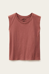 Maglia smanicata cipria