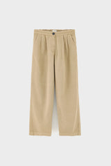 Pantalone straight beige