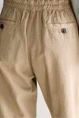 Pantalone straight beige