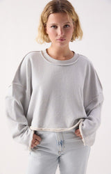 WIDE CROPPED SWEATSHIRT