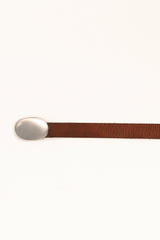 BELT WITH OVAL BUCKLE