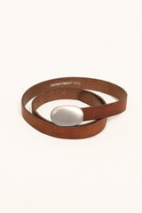 BELT WITH OVAL BUCKLE