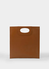 BORSA PIATTINA CUOIO