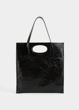 BLACK NAPLAK LEATHER BAG