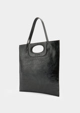 BLACK NAPLAK LEATHER BAG