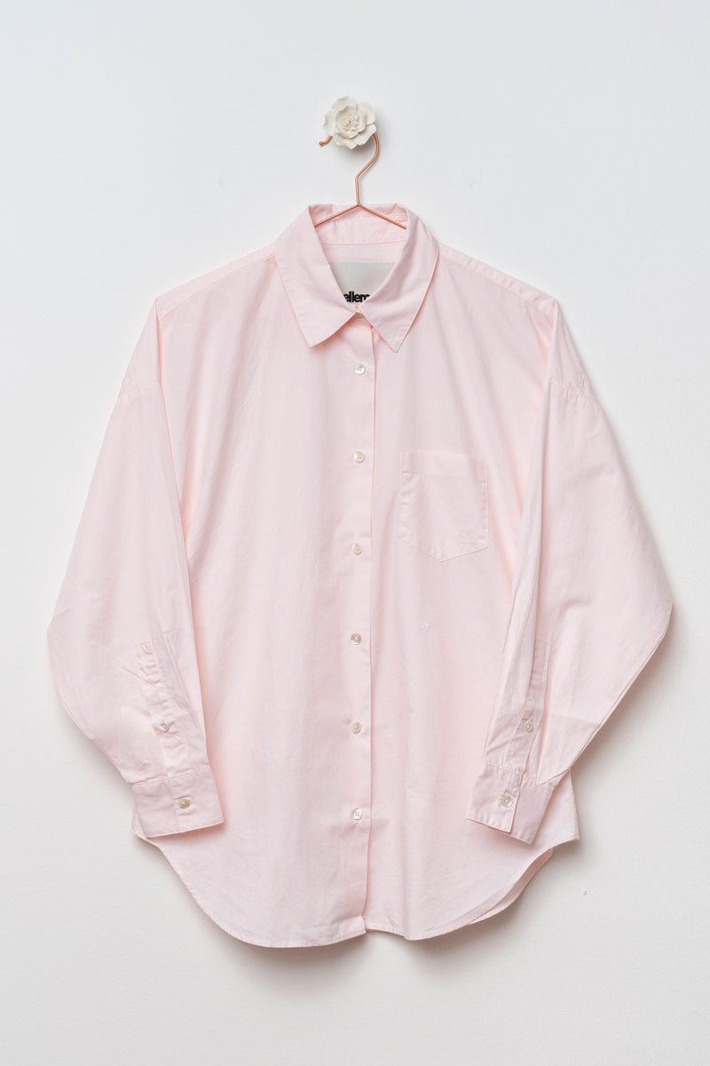 CAMICIA  OVER IN POPELINE ROSA