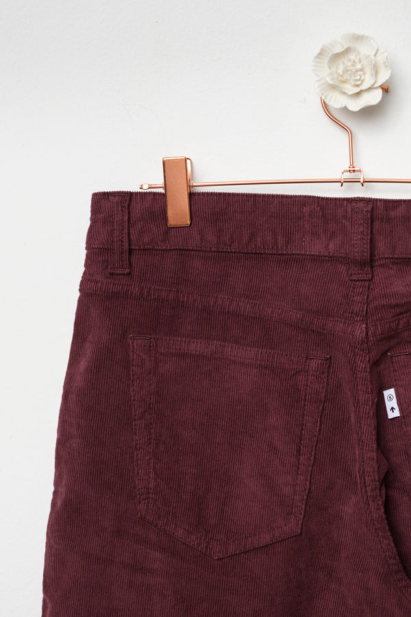 pantaloni a coste gamba ampia