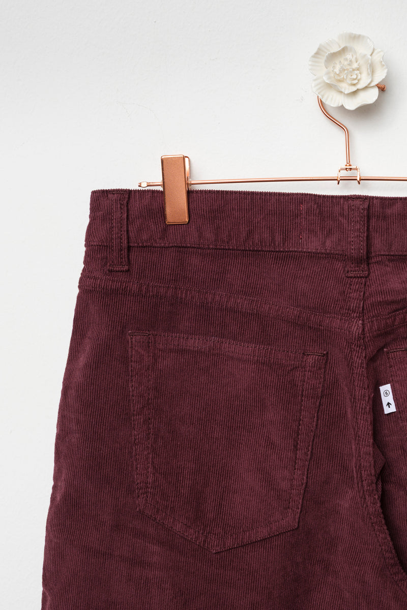 pantaloni a coste gamba ampia