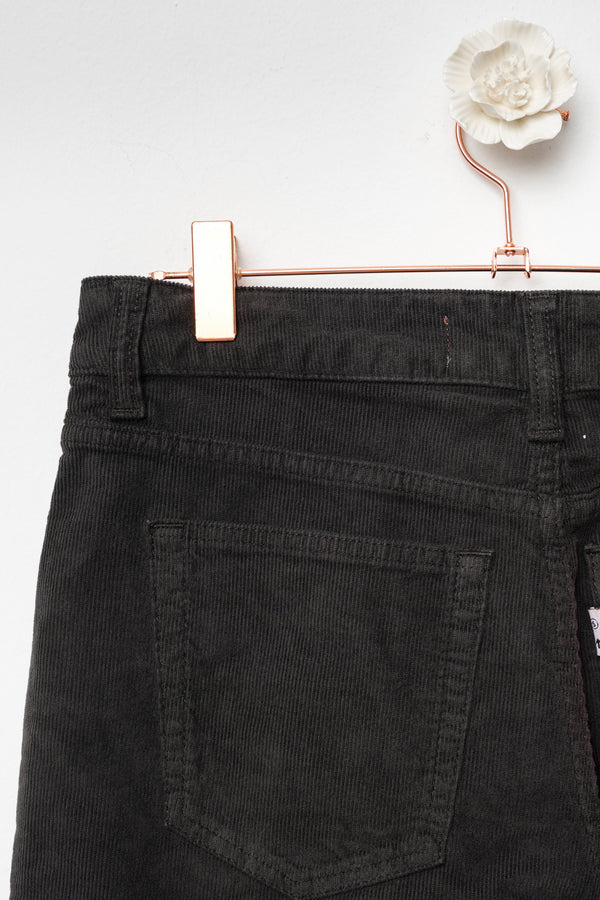pantalone a coste gamba ampia