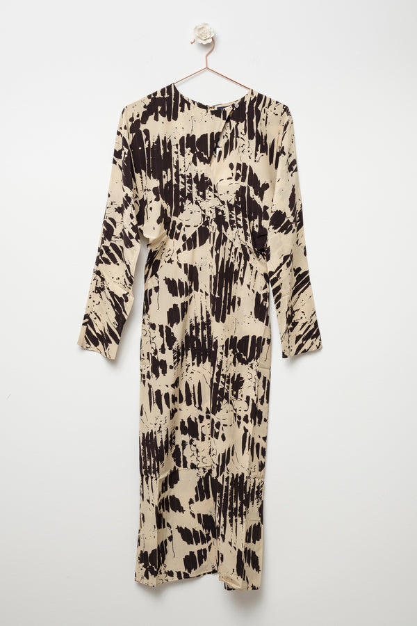 long silk dress