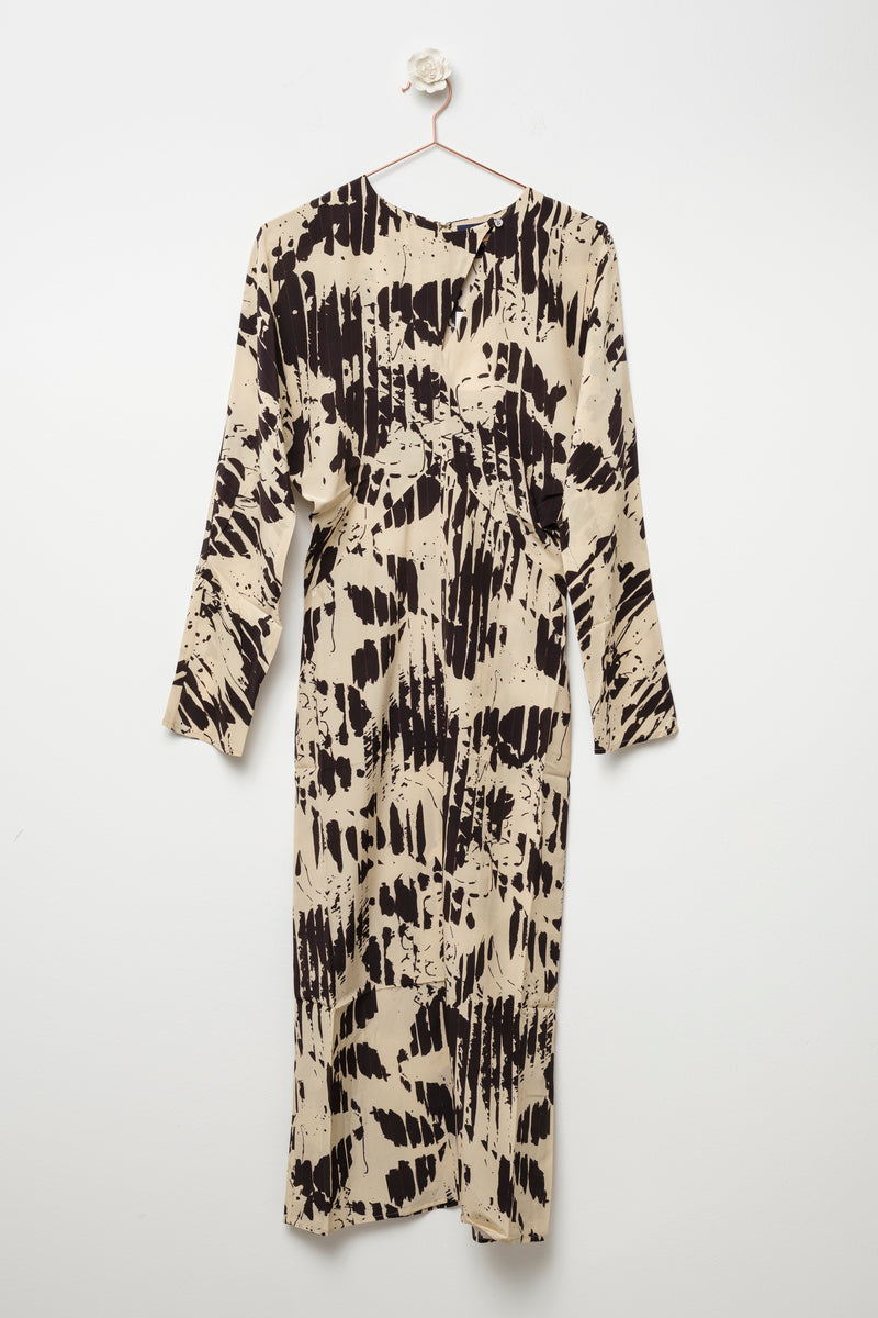 long silk dress