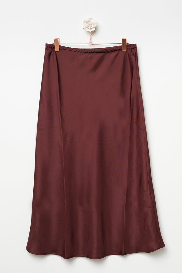 midi twill skirt