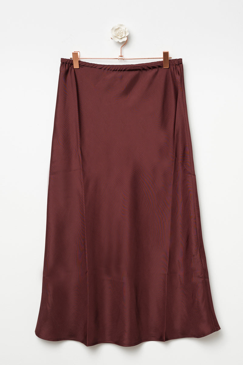 midi twill skirt