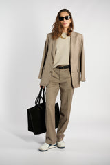 BLAZER OVER BEIGE
