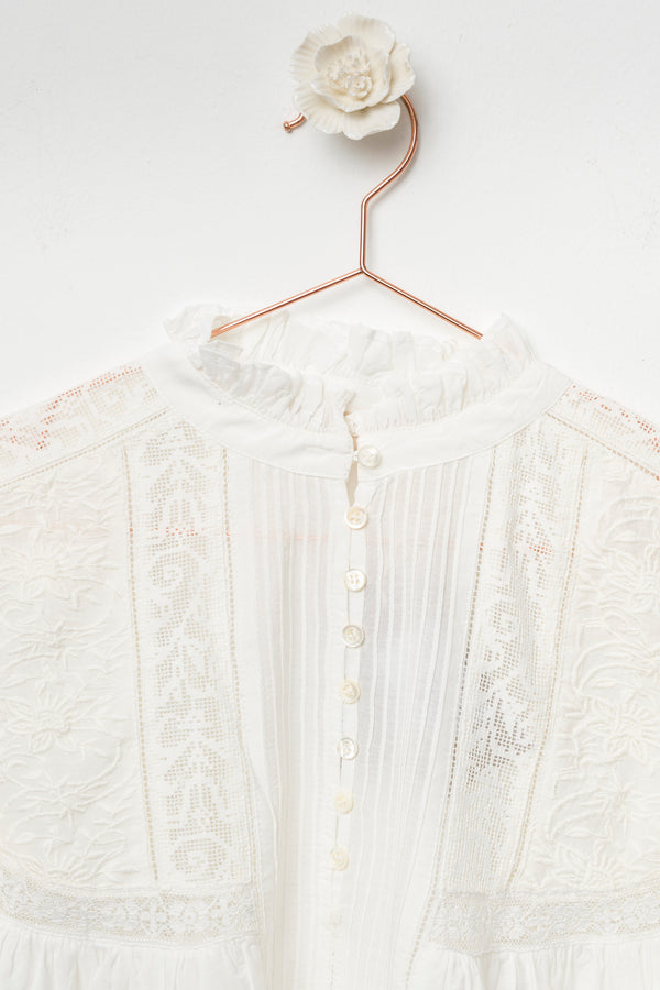 ecru cotton blouse