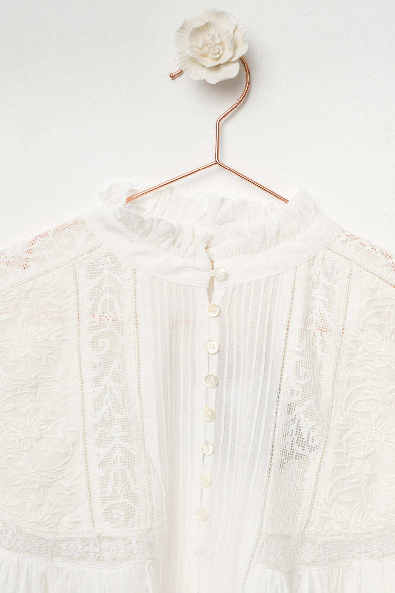 ecru cotton blouse