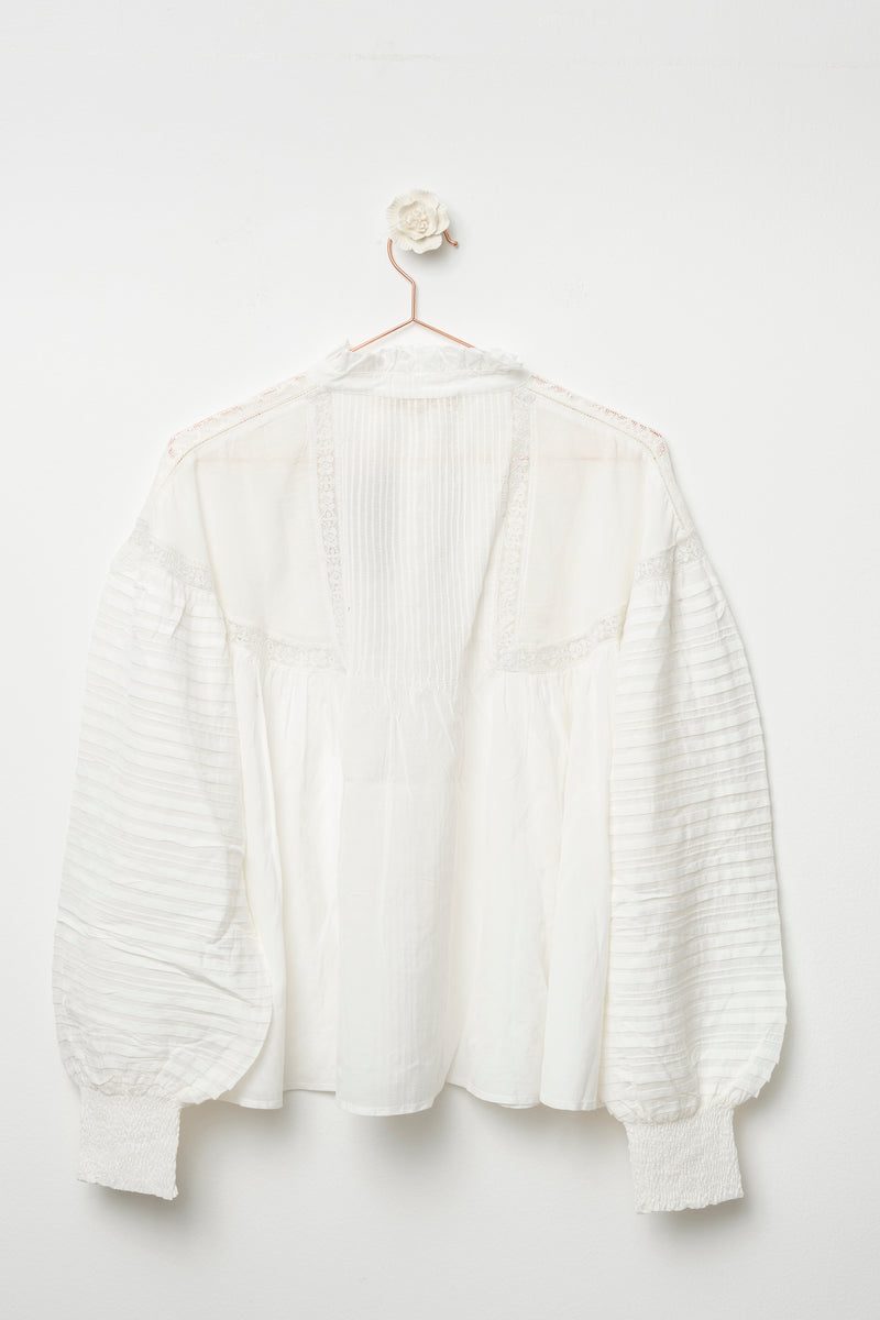 ecru cotton blouse