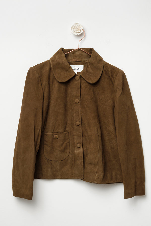 short suede jacket