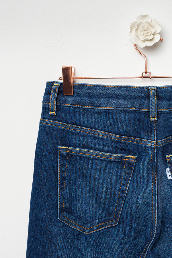denim wide leg jeans