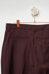 pantalone a palazzo burgundy