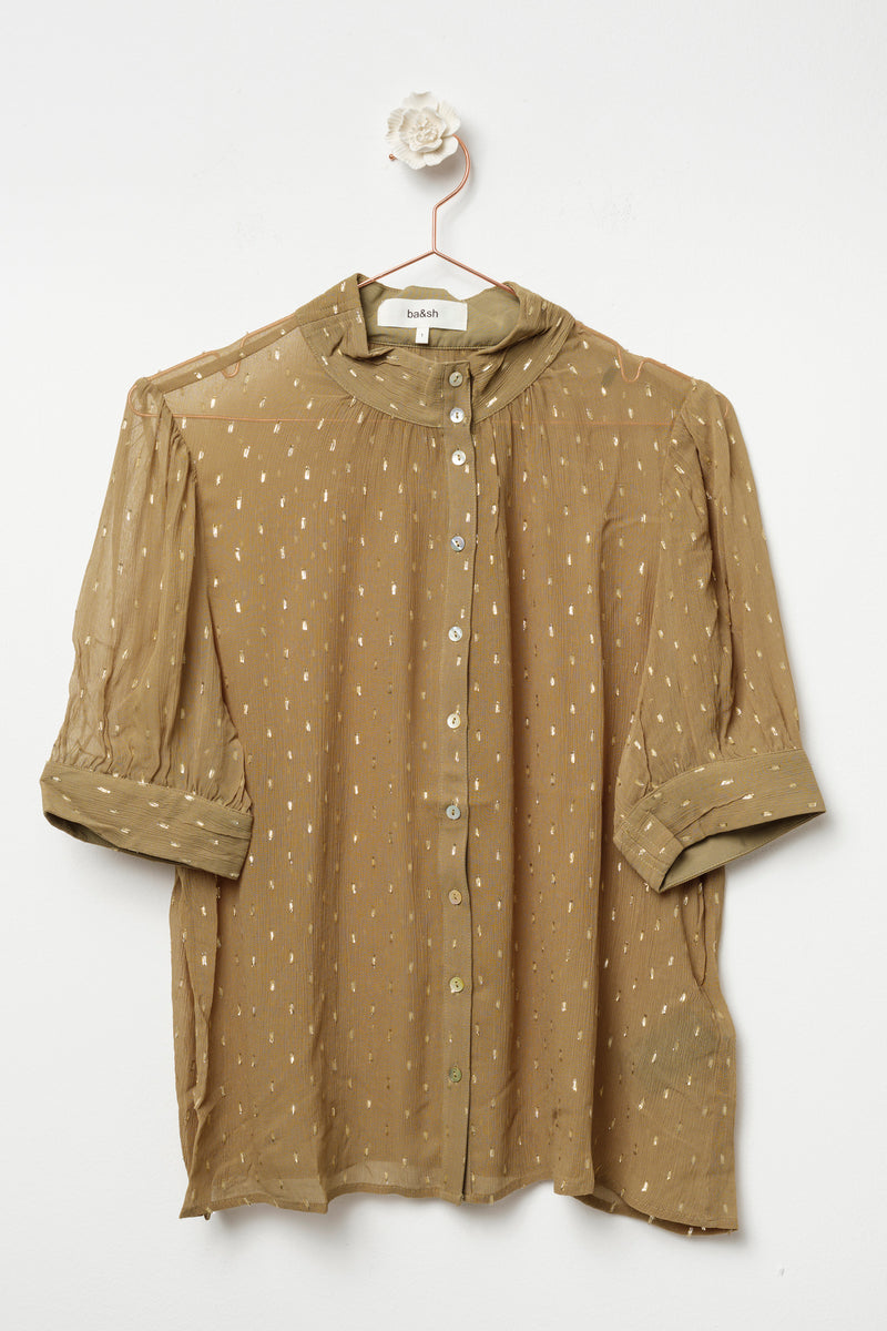 khaki shirt