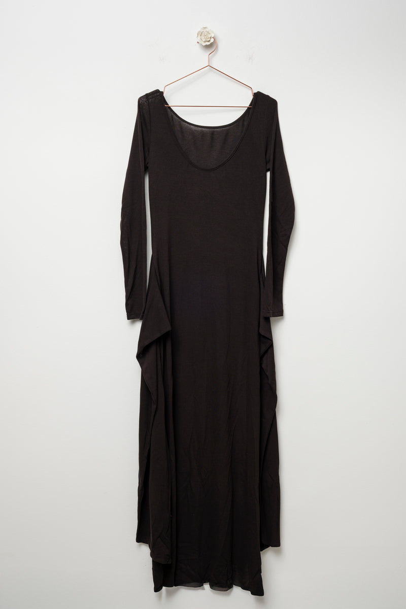 Black dress with knot