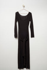 Black dress with knot